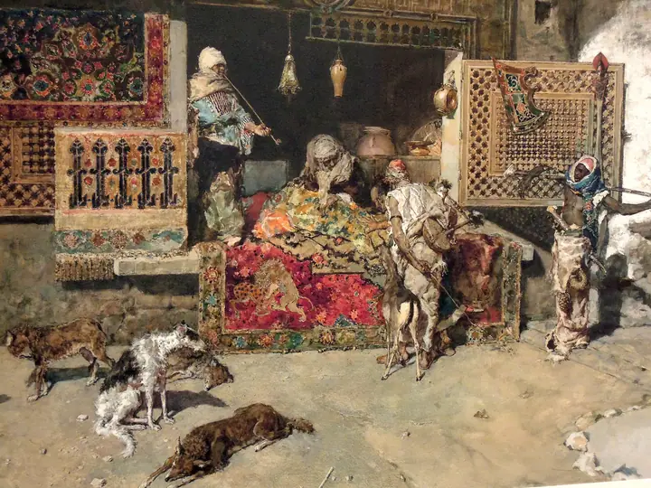 Los tapiceros marroquíes, Marià Fortuny