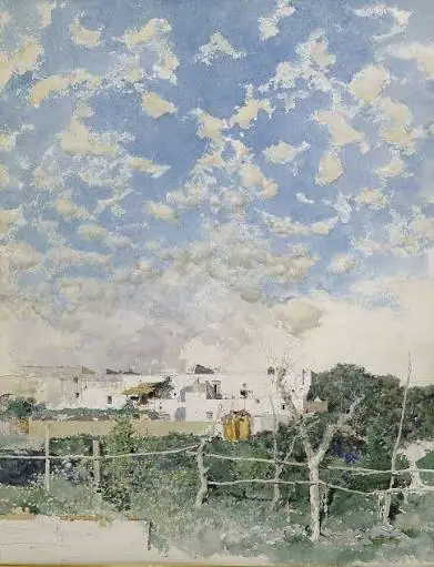Paisaje de Portici, Marià Fortuny