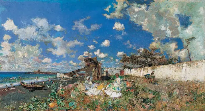 Playa de Portici, Marià Fortuny