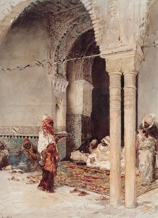 Un zoco marroquí, Marià Fortuny