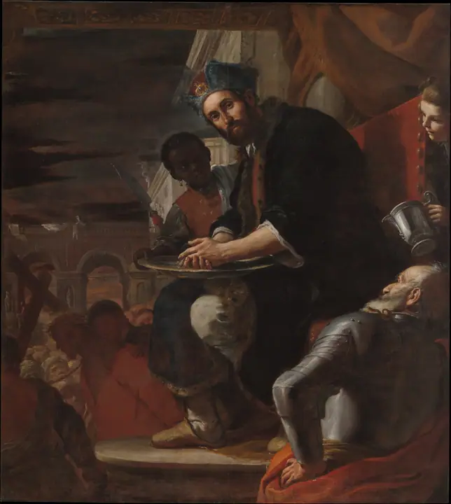 Pilatos lavándose las manos, Mattia Preti
