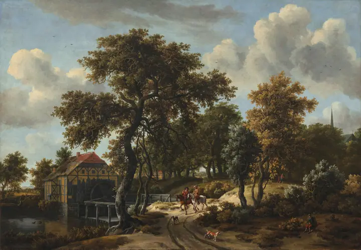 Los viajeros, Meindert Hobbema