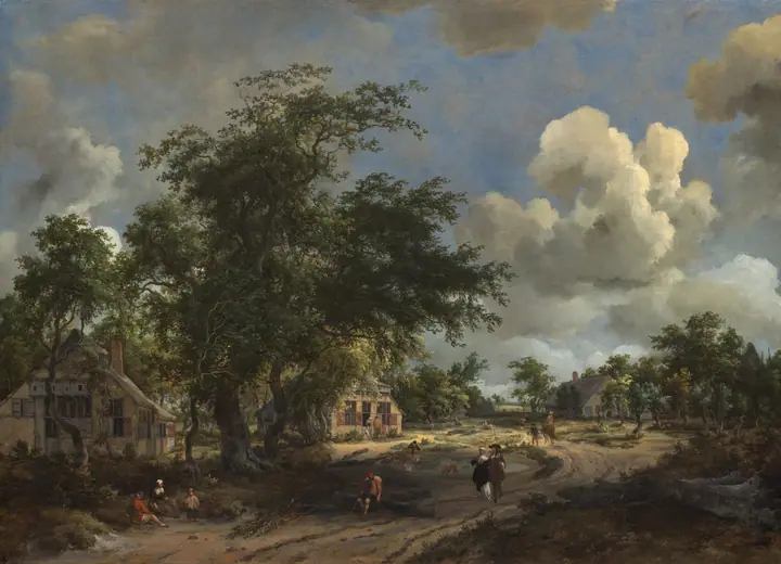Vista de un camino principal, Meindert Hobbema