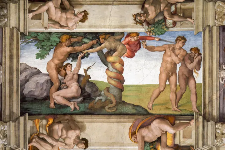 El pecado original y la expulsión del Paraíso, Michelangelo Buonarroti