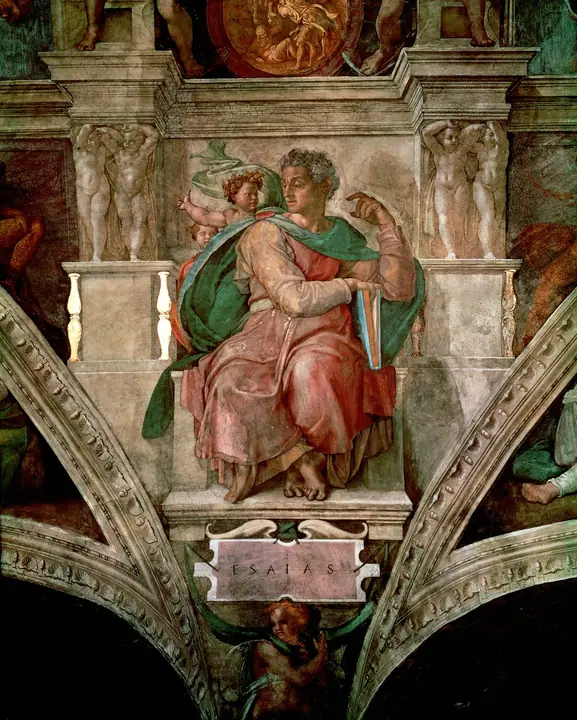 El profeta Isaías, Michelangelo Buonarroti