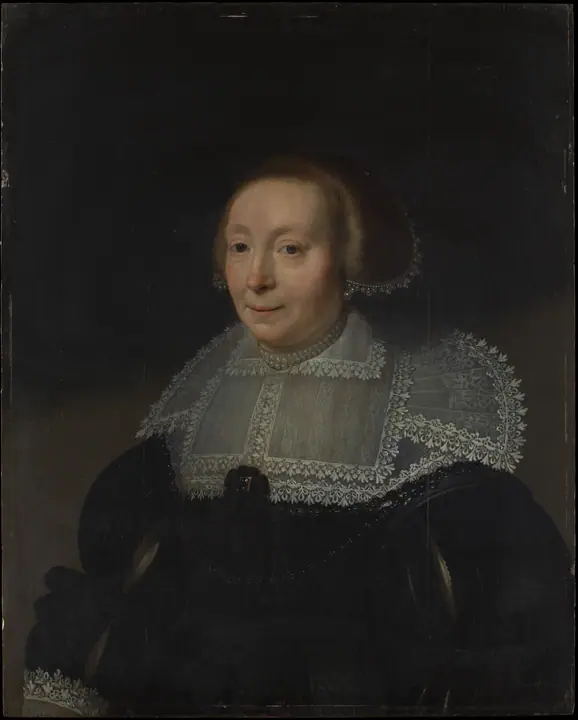 Retrato de una mujer con cuello de encaje, Michiel Jansz. van Mierevelt