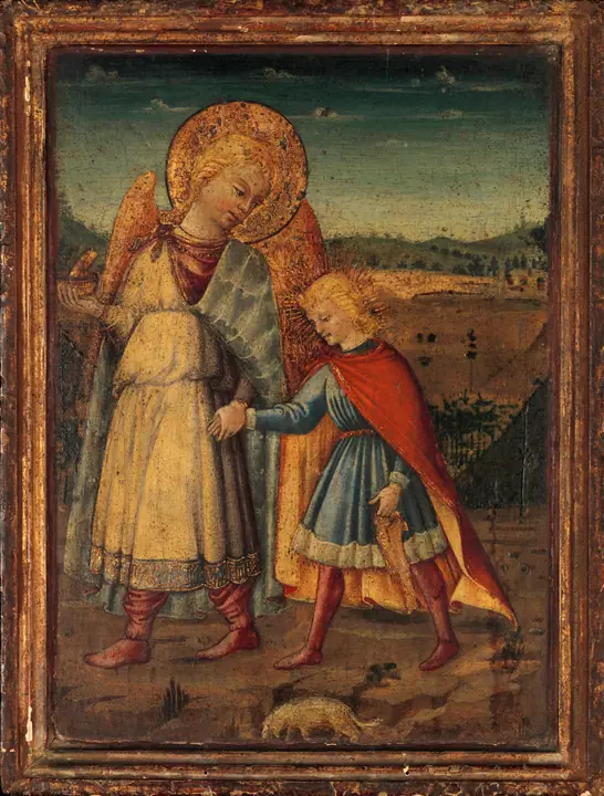 El arcángel Rafael y Tobías, Neri di Bicci
