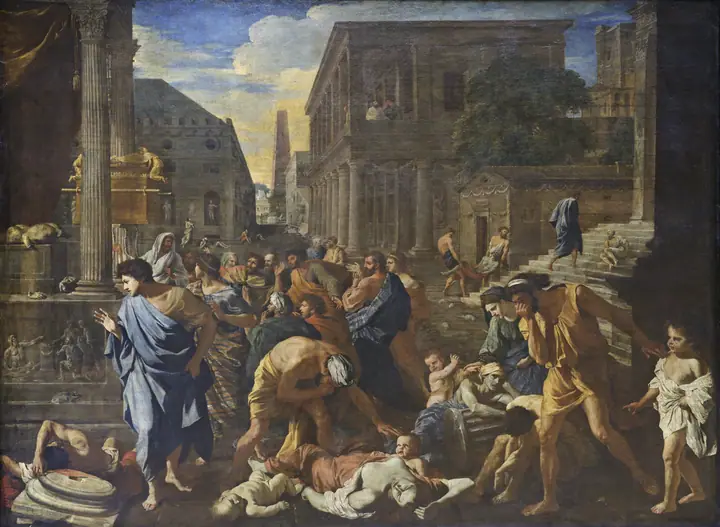 La peste de Azoth, Nicolas Poussin