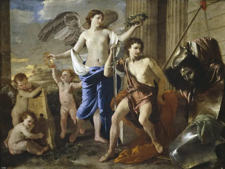 Triunfo de David, Nicolas Poussin