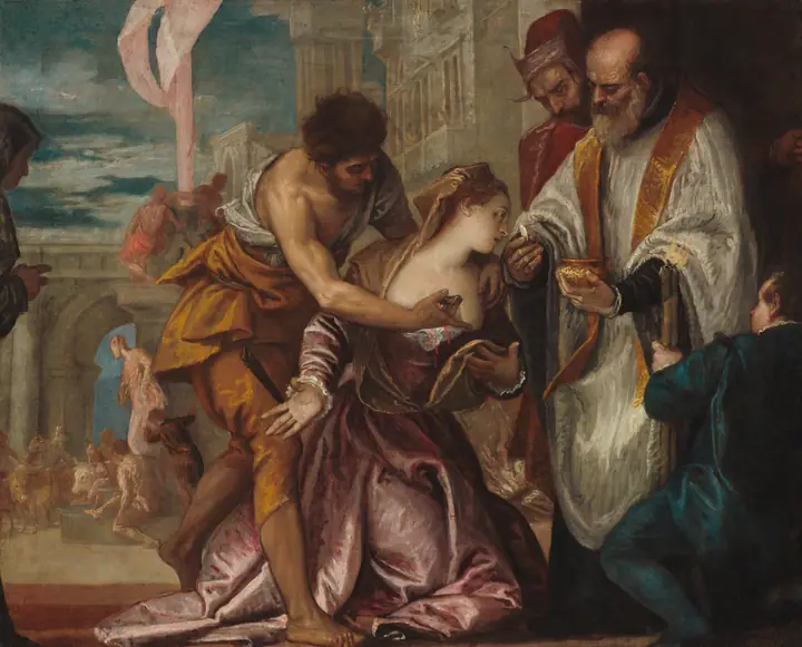 El martirio y la última comunión de Santa Lucía, Paolo Veronese