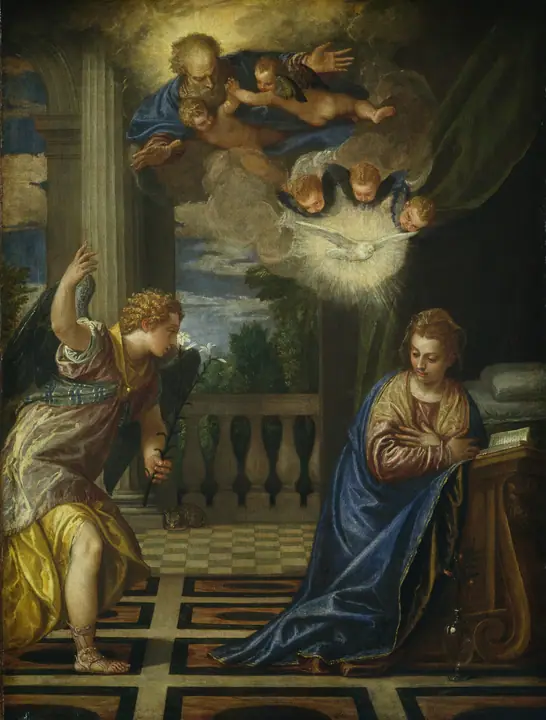 La Anunciación, Paolo Veronese