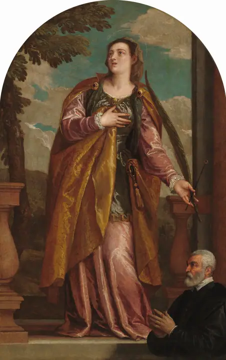 Santa Lucía y un donante, Paolo Veronese