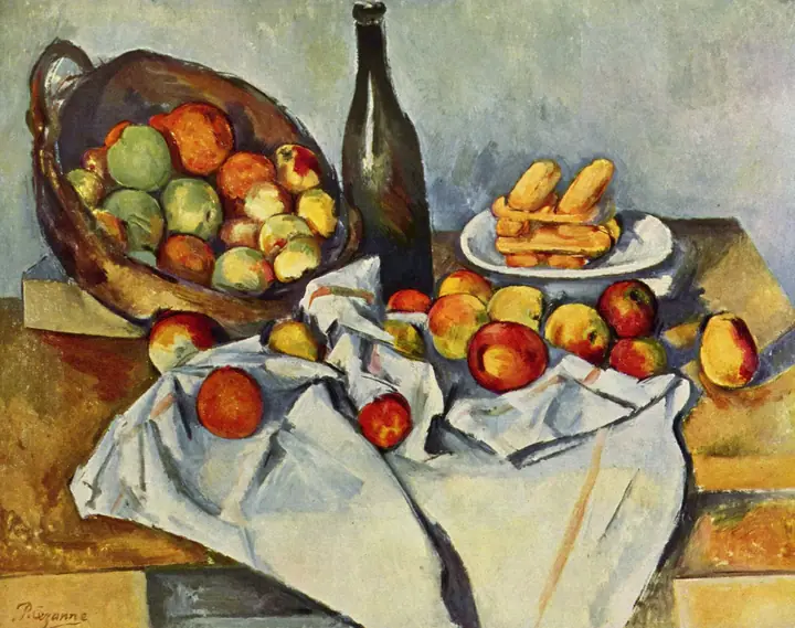Cesta de manzanas, Paul Cézanne