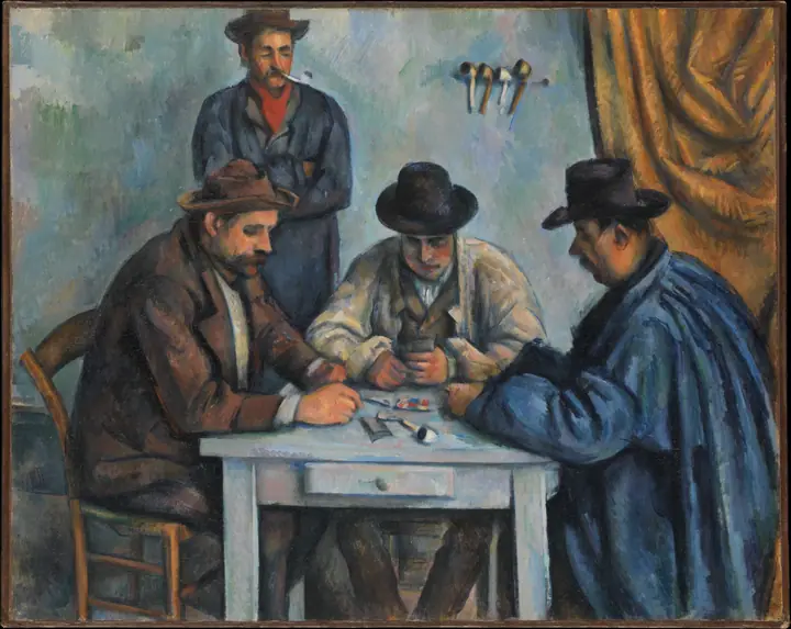 Los jugadores de cartas, Paul Cézanne
