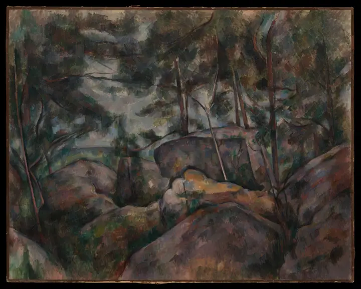 Rocas en Fontainebleau, Paul Cézanne