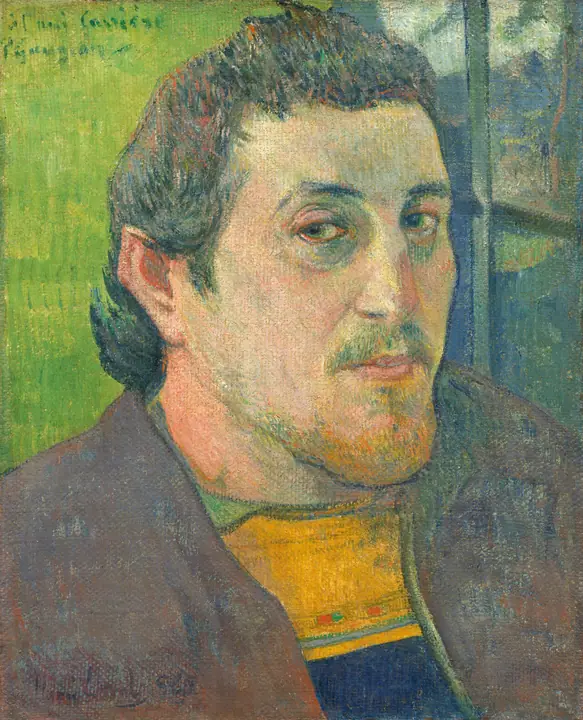Autorretrato dedicado a Carrière, Paul Gauguin