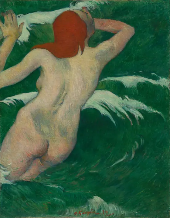 En las olas (Dans les Vagues), Paul Gauguin