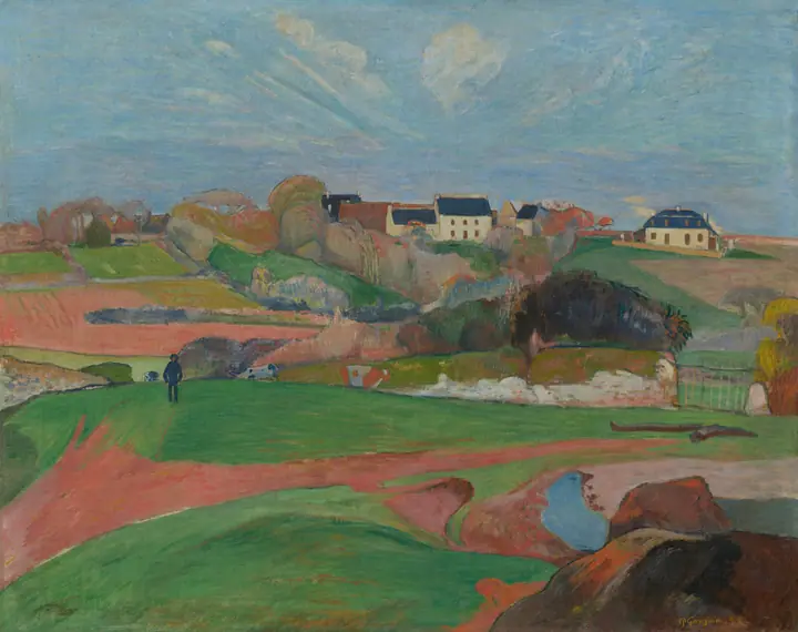 Paisaje en Le Pouldu, Paul Gauguin