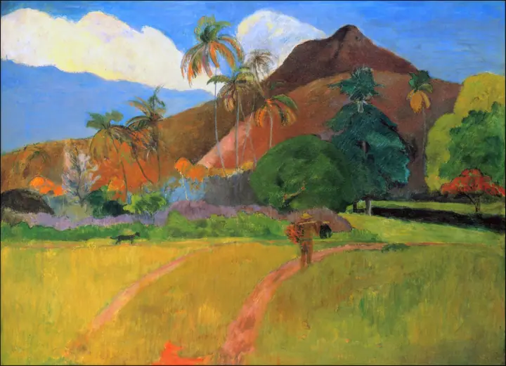 Paisaje tahitiano, Paul Gauguin