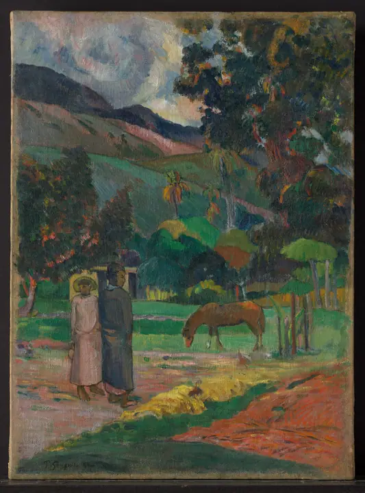 Paisaje tahitiano II, Paul Gauguin