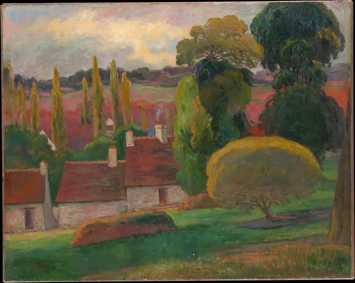 Una granja en Bretaña, Paul Gauguin