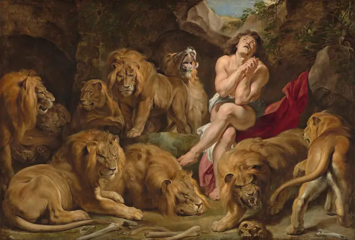 Daniel en el foso de los leones, Peter Paul Rubens