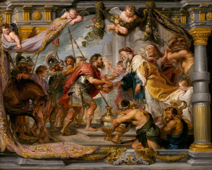 El encuentro de Abraham y Melquisedec, Peter Paul Rubens