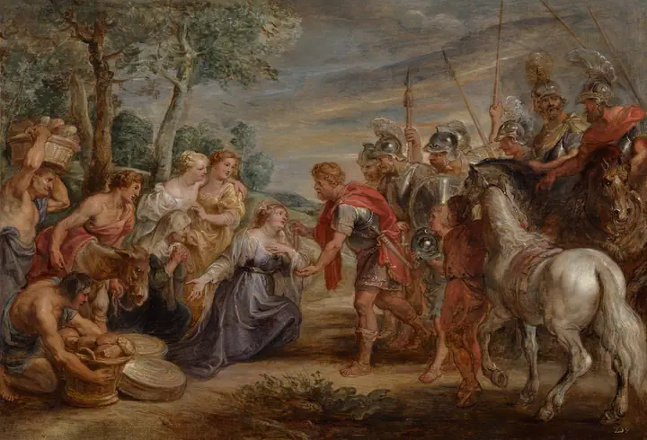 El encuentro de David y Abigail, Peter Paul Rubens