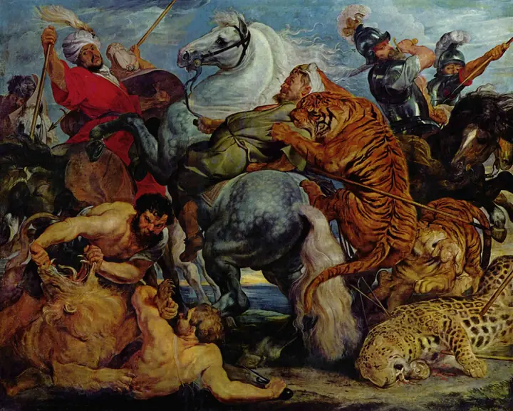 La caza del tigre, Peter Paul Rubens