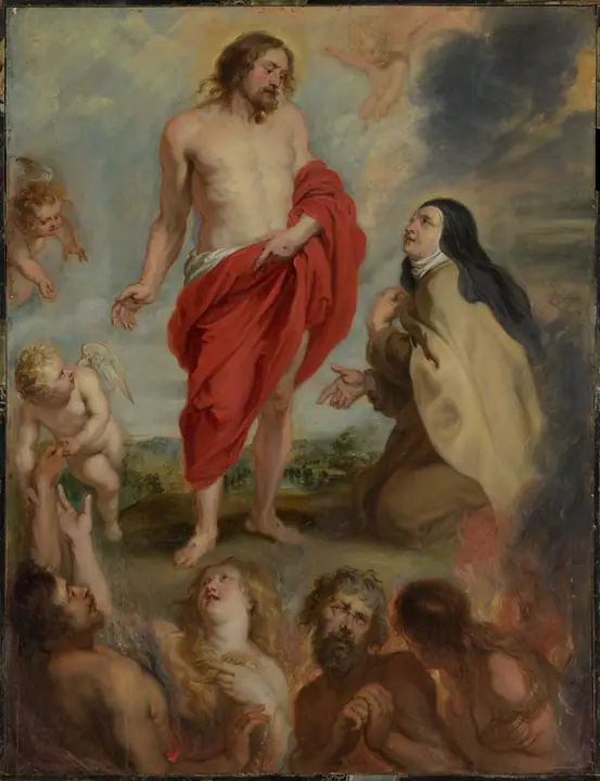 Santa Teresa de Ávila intercediendo por las almas del purgatorio, Peter Paul Rubens