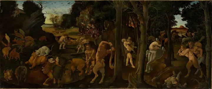 Escena de caza, Piero di Cosimo