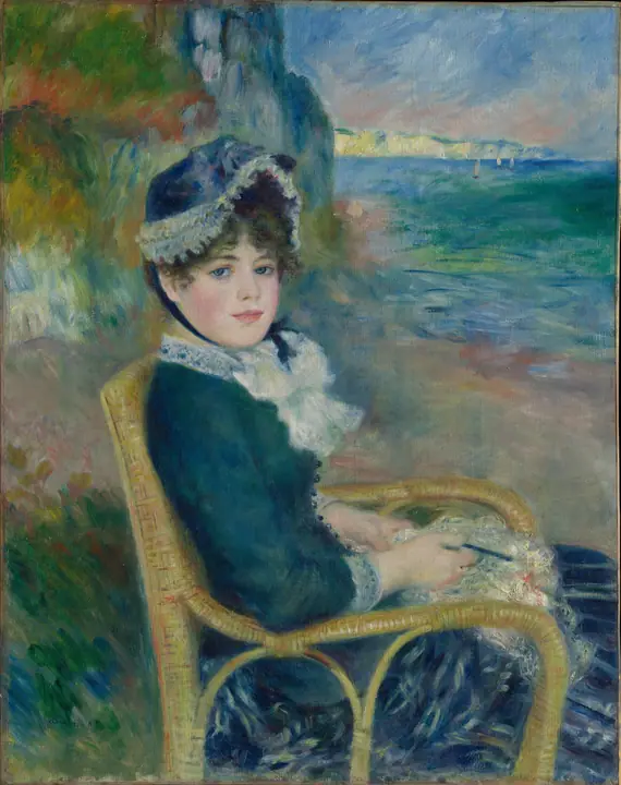 A orillas del mar, Pierre-Auguste Renoir