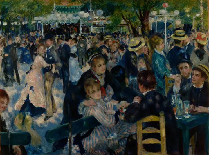 Baile en el moulin de la Galette, Pierre-Auguste Renoir