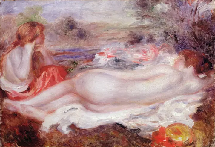 Bañista recostada, Pierre-Auguste Renoir