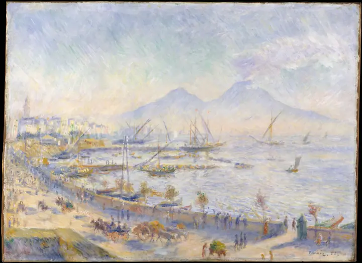 La bahía de Nápoles, Pierre-Auguste Renoir