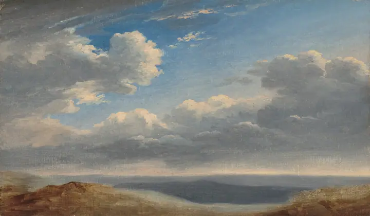 Estudio de nubes sobre la campiña romana, Pierre-Henri de Valenciennes