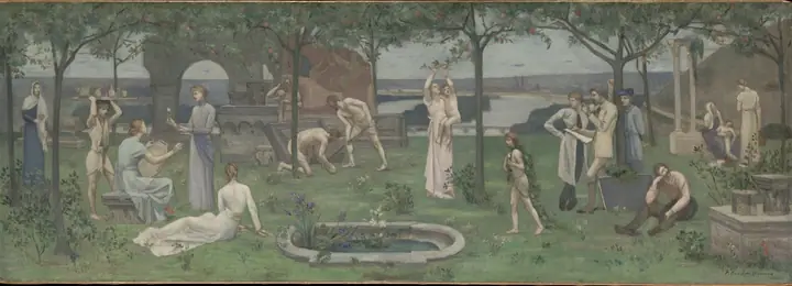 Inter artes et naturam (Entre el arte y la naturaleza), Pierre Puvis de Chavannes