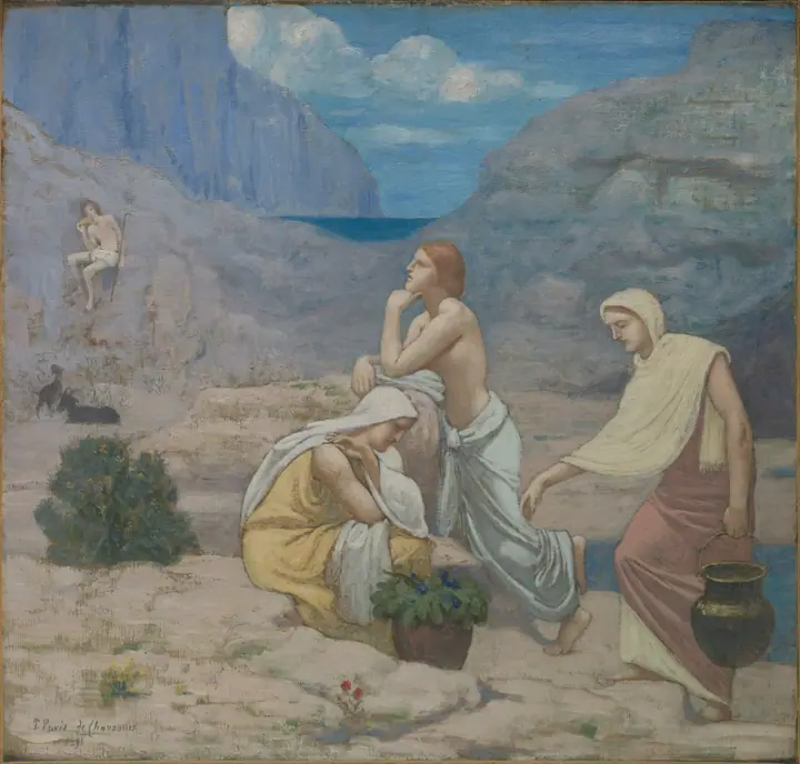 La canción del pastor, Pierre Puvis de Chavannes