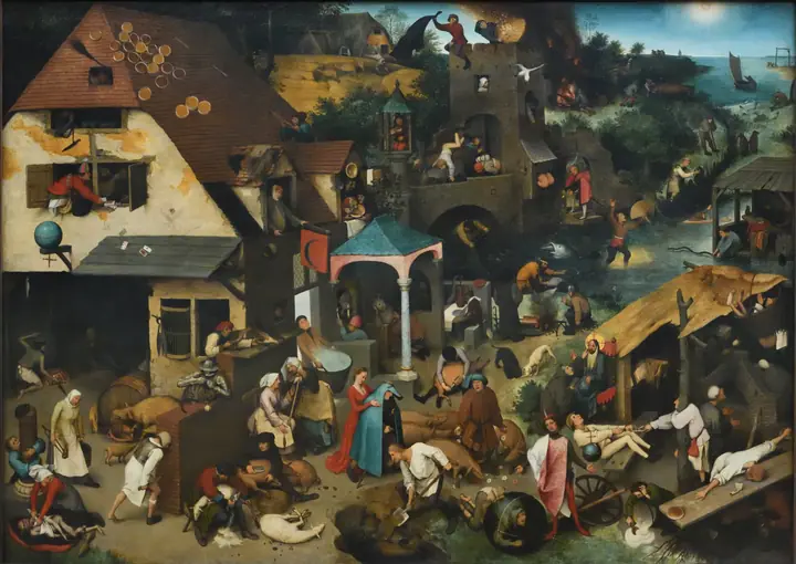 Los proverbios flamencos, Pieter Bruegel el Viejo