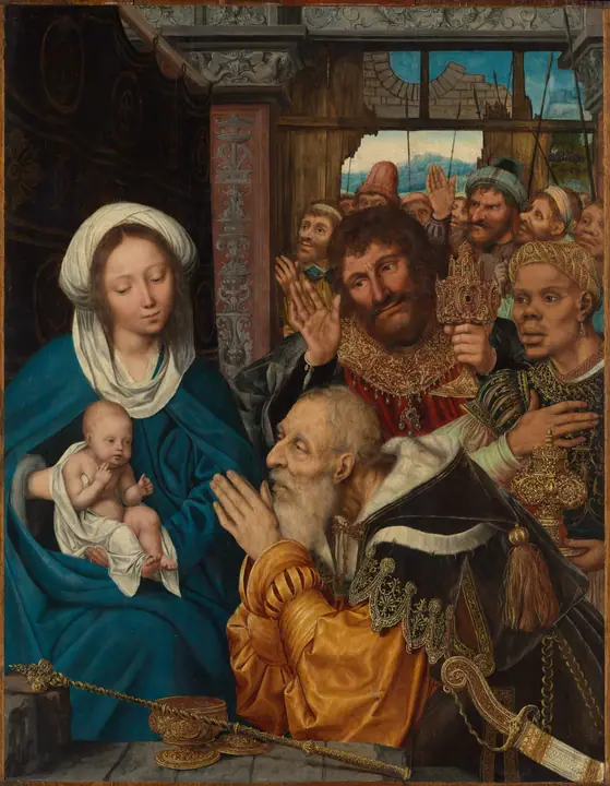La adoración de los Reyes Magos, Quentin Massys