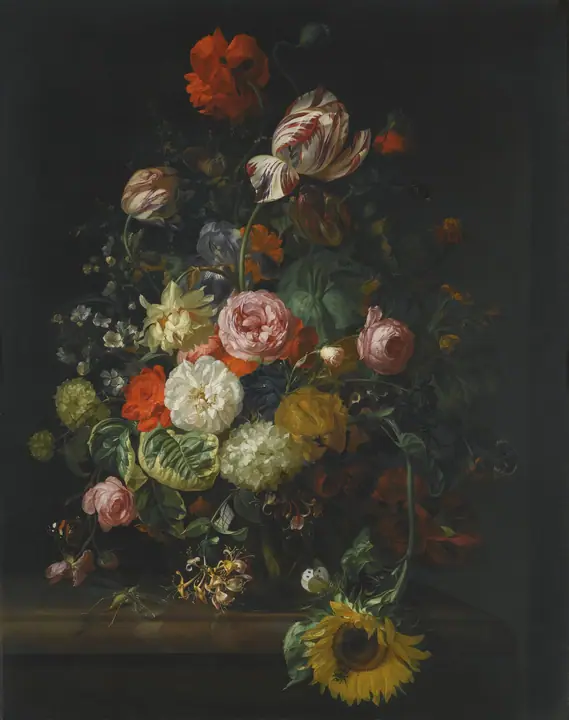 Bodegón floral, Rachel Ruysch