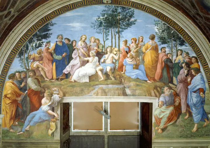 El Parnaso, Rafael Sanzio