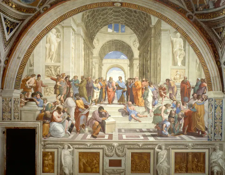 La escuela de Atenas, Rafael Sanzio
