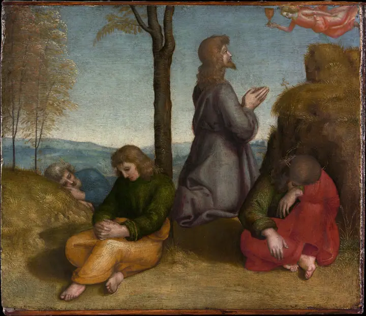 La oración en el huerto, Rafael Sanzio