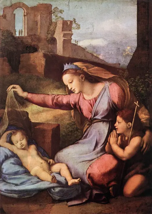 Madonna de la diadema azul, Rafael Sanzio