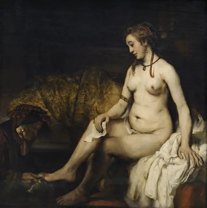 Betsabé en el baño, Rembrandt van Rijn