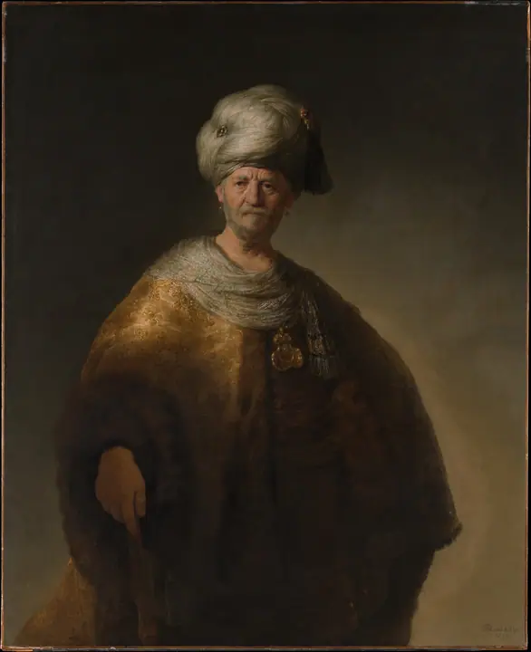 Hombre con turbante, Rembrandt van Rijn