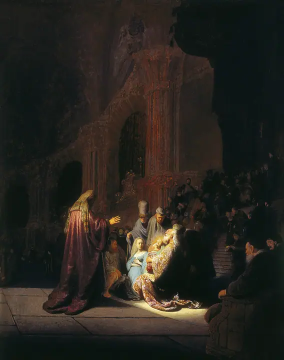 La presentación en el templo, Rembrandt van Rijn