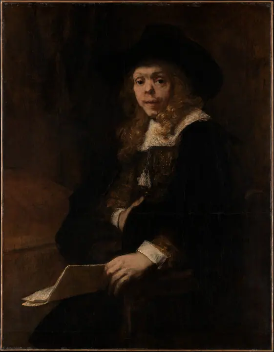 Retrato de Gerard de Lairesse, Rembrandt van Rijn