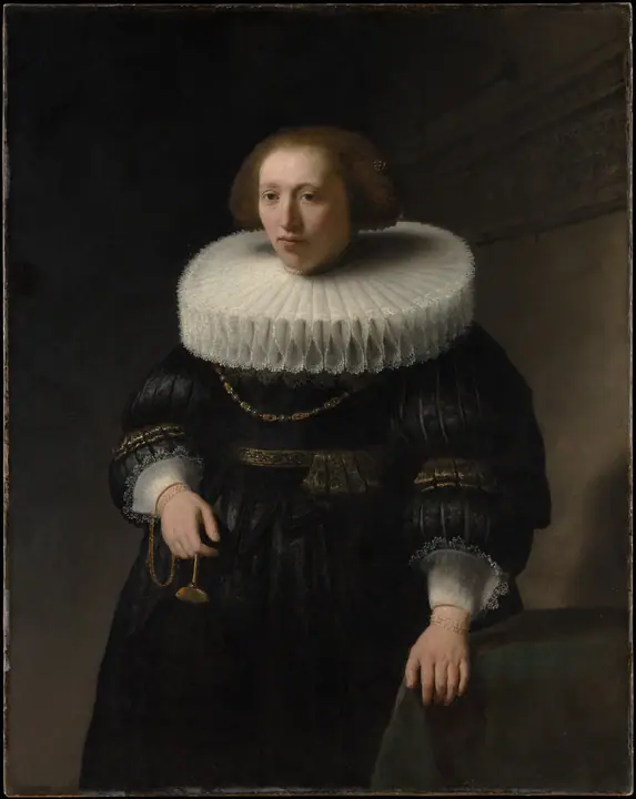 Retrato de una mujer, probablemente miembro de la familia Van Beresteyn, Rembrandt van Rijn